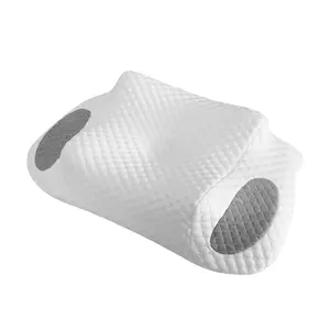 Oreillers en mousse à mémoire de forme pour dormeur latéral, en tissu de soie glacée Offre Spéciale, Contour orthopédique, fonction ergonomique