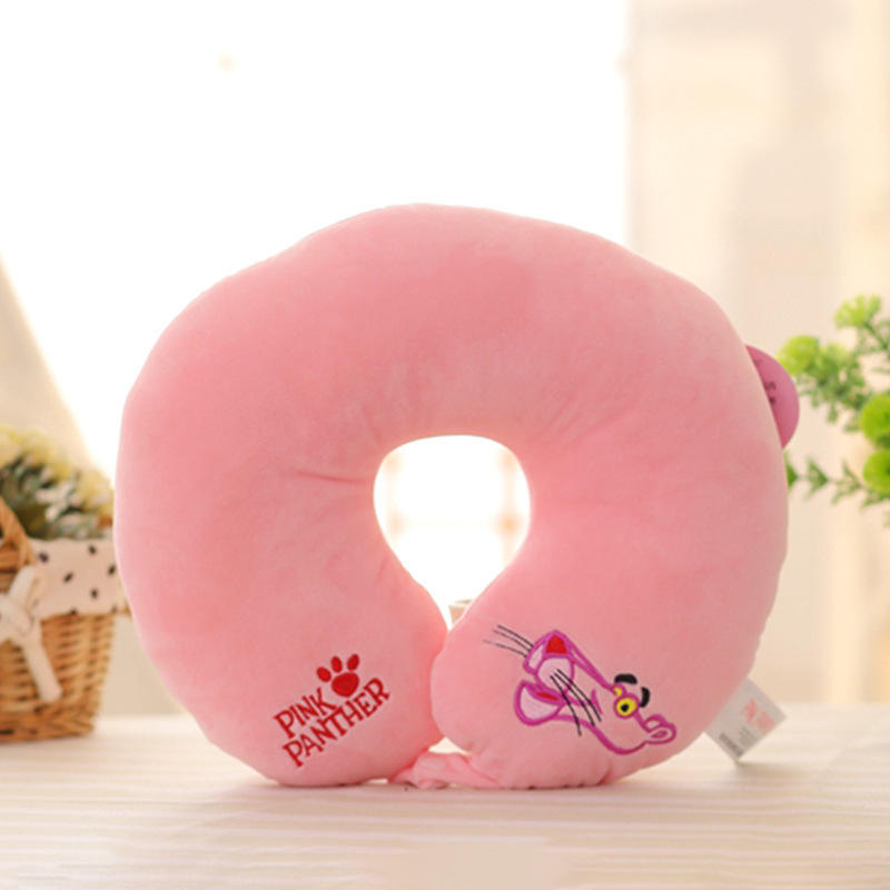 หมอนรองคอรูปตัวยู ลายพิงค์แพนเธอร์ (แบบใหม่)