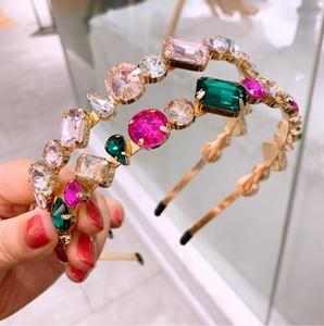 2020 di lusso di cristallo Bling fascia all'ingrosso pieno di strass Bandana per le donne più nuovo accessorio di moda femminile - Product Image 6