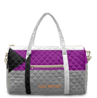 Sac de voyage matelassé grand format Demisexual Rainbow, sac de week-end portable avec poches zippées, sac de sport pour le travail