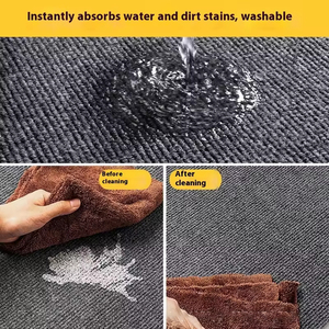 Alfombrilla moderna de PVC a cuadros, alfombrilla antideslizante absorbente de agua y resistente al sol, alfombrilla acolchada para puerta de entrada para uso empresarial - Product Image 4