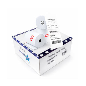 Papel térmico Sailing de 3 1/8 x 230 pulgadas en rollo, para cajas registradoras, bancos, TPVs y cajeros automáticos. - Product Image 2