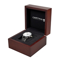 Boîte de rangement pour montre de luxe en bois, personnalisée avec logo en sérigraphie, écologique, carrée, de la marque ZHIHEWOOD