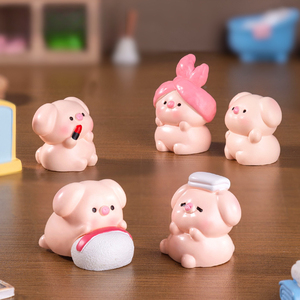 WeiJ Landscape Cute Beauty, <span class=keywords><strong>Petit</strong></span> <span class=keywords><strong>cochon</strong></span>, Maison de poupée, Décorations DIY, Accessoires pour blind bag, Mini bibelot - Product Image 1