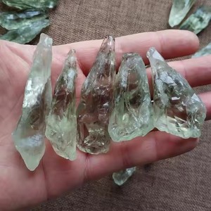 Natural Green Quartz Double Terminated Point <b>Crystal</b> <b>Wand</b> Healing <b>Crystal</b> Point For Meditation Home Decoration Wholesale - Product Image 5