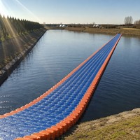 Plataforma Flotante Modular Cuadrada Azul de PE, en Oferta, para Muelle Flotante y Puente Flotante