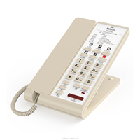 Téléphone Fixe Professionnel Filaire Sachikoo SN-0018 pour Chambre d'Hôtel, Plaque LOGO Personnalisable