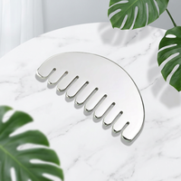 Peigne Gua Sha multifonction en acier inoxydable, outil de grattage des méridiens pour stimuler le cuir chevelu, massage relaxant du visage et de la tête