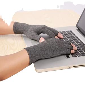 Guantes de compresión para artritis con empuñaduras Guantes de compresión sin dedos para artritis Manos Abiertas Compresión para dedos Protector de manos - Product Image 5