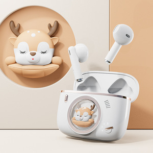 หูฟังไร้สาย WUYANG ลายการ์ตูนน่ารัก TWS Bluetooth 5.3 แบบใส่ในหู ลดการดีเลย์ เหมาะสำหรับเล่นเกม แบตเตอรี่ใช้งานได้ยาวนาน - Product Image 4
