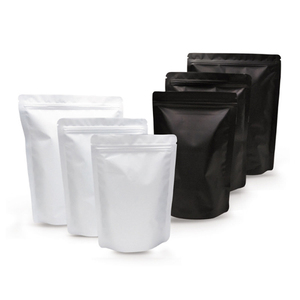 Matte Black Stand Up Aluminum Foil Zipper Zip Lock Pouch Package bags for Doypack Mylar Storage Ziplock Food