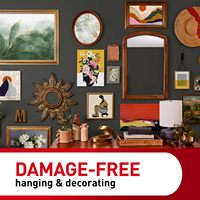 Sangles adhésives noires pour accrocher les tableaux sans dommages, faciles à déchirer et à extraire, sans outils requis, pour la maison, crochets et boucles adhésives murales
