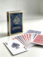 Boîte de jeu de cartes de poker publicitaire promotionnelle en papier kraft de haute qualité personnalisée