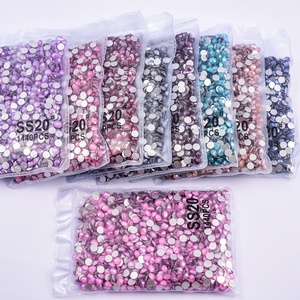 Oleeya 1440 pièces en gros Strass en cristal SS6-SS30 à dos plat Mocha non thermocollants à coller pour décorations d'ongles - Product Image 3