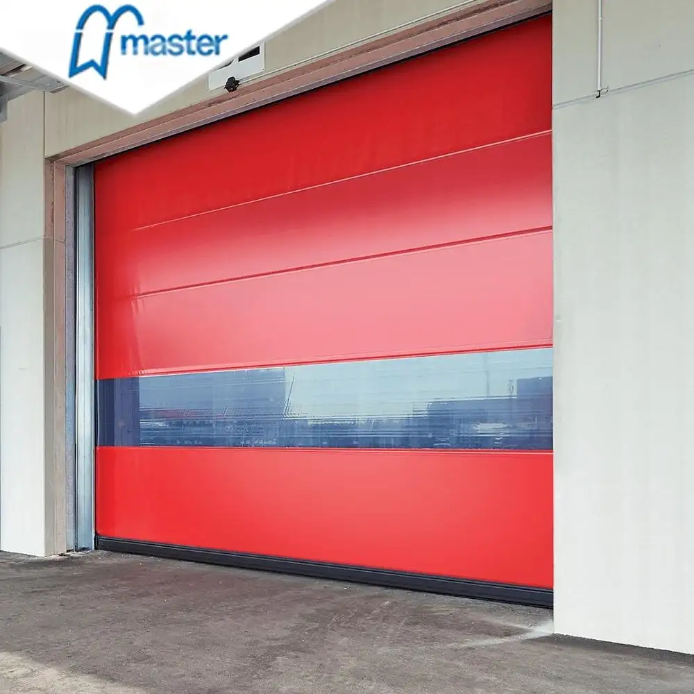 Master Well Fast Warehouse Dock Door Porta Automática Comercial Rápida de Alta Velocidade Roll Up Sheet Shutter PVC porta de alta velocidade