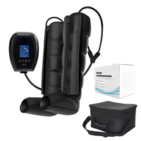 Masseur de jambes à compression d'air à 8 chambres Athlete Gym Pro, alimenté par batterie, bottes de récupération portables pour soulager les douleurs musculaires