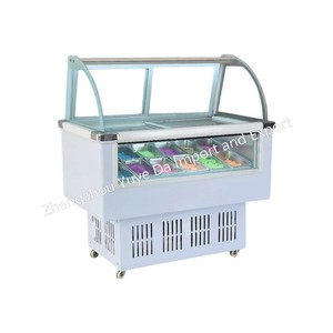 Gran oferta, helado de pescado, doble puerta de cristal, pantalla <span class=keywords><strong>Flash</strong></span>, congelador rápido comercial, nevera, refrigerador, congelador para el hogar - Product Image 2