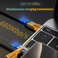 Venta al por mayor de fábrica de alta calidad multifunción 4 en 1 Cable de datos de carga USB 2A Cable trenzado de nailon tipo C 2 en 1
