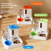 Fontaine à eau pour animaux de compagnie en PP, grande capacité, distributeur automatique intelligent d'eau et de nourriture intégré pour chats