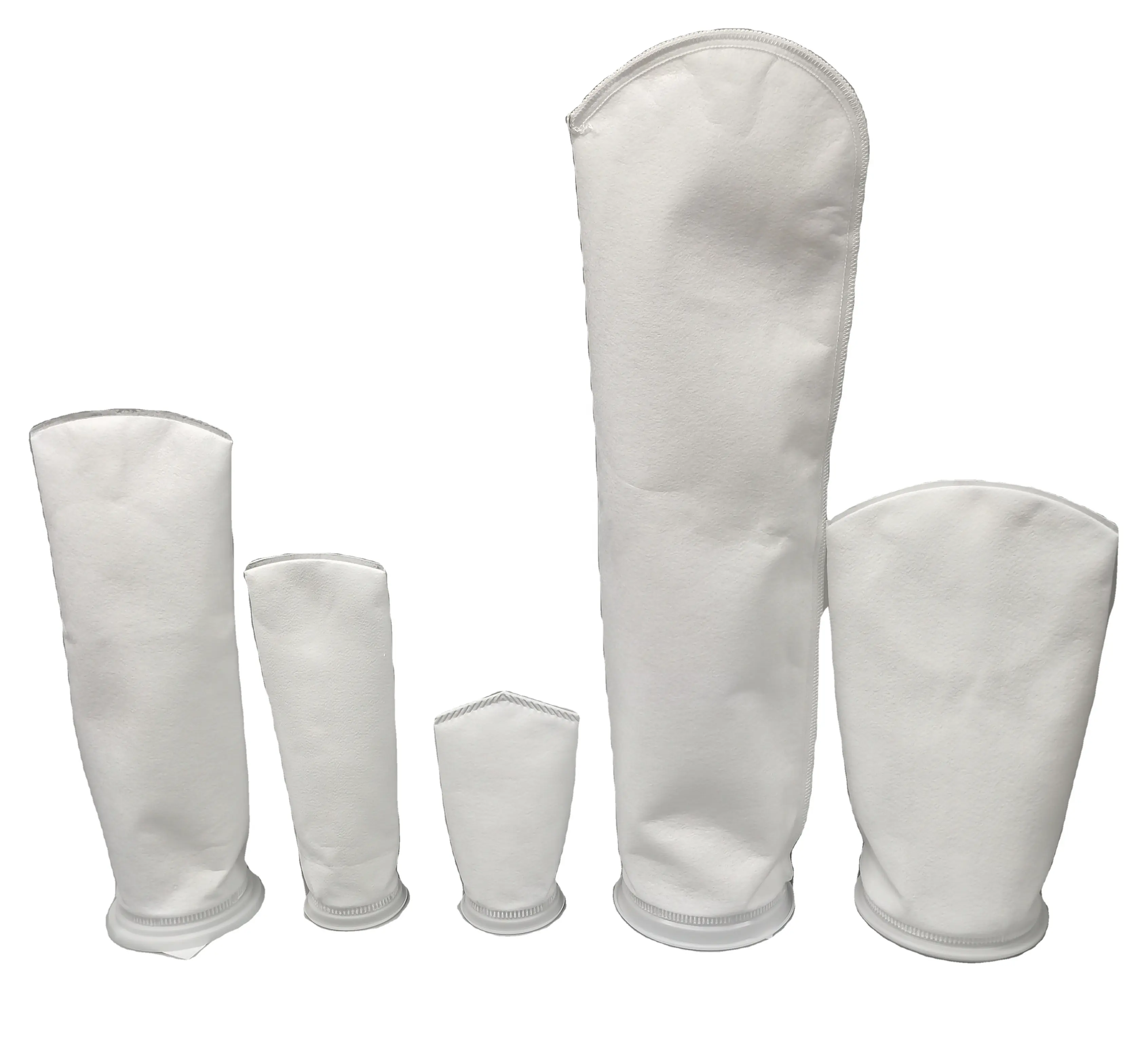 Sac en nylon PP PE lait 7 pouces filtre chaussettes 0.2 5 25 200 300 micron pour filtration liquide vente directe d'usine