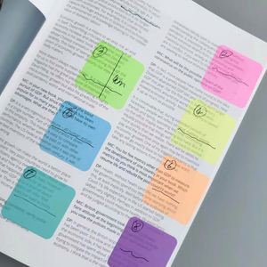 Morandi Customized Color Multifunction Clear Waterproof Translucent Sticky <b>Notes</b> Self-Adhesive PET Tabs for <b>Book</b> Annotating - Product Image 5