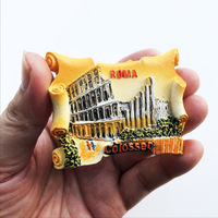 Aimant de réfrigérateur personnalisé en polyrésine 3D, aimant de réfrigérateur en résine personnalisé représentant un pays ou une ville, souvenir touristique