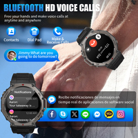 Montre connectée LIGE BWDM58 avec GPS par satellite, localisation hors ligne, boussole, longue durée de vie de la batterie, réponse aux appels, compatible Android et iOS pour hommes