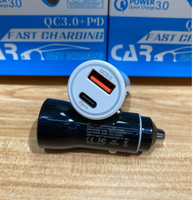 Cargador de Coche con Doble Puerto USB y Carga Rápida 3.0, 12V-24V, Universal, Mini Cargador para Encendedor de Cigarrillos, para Teléfono, Varios Colores