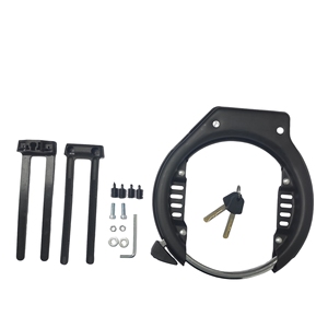 Heavy Duty Scooter per bicicletta elettrica a ferro di cavallo in acciaio grande grasso per telaio per pneumatici di sicurezza Fatbike blocco per <span class=keywords><strong>moto</strong></span> antifurto per bici - Product Image 2