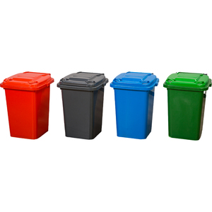 OEM ODM outdoor plastic garbage bin trash can 50 liter waste bin