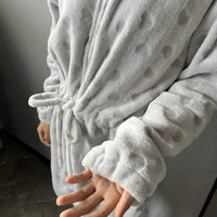 Peignoir en flanelle de qualité pour femmes ensemble personnalisé en gros polaire Robe ceinturée pour l'hiver vêtements de nuit thermiques maternité allaitement automne