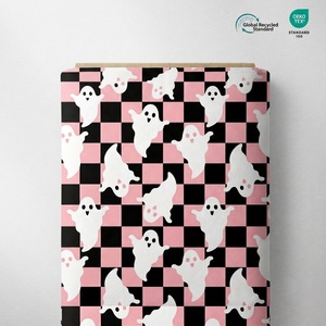 Tessuto Stampato per Halloween con Fantasmi, Tessuto DBP Personalizzato con Stampa Digitale, Tessuti Multiuso per Cucito, Accessori Fai-da-Te, Abiti - Product Image 2