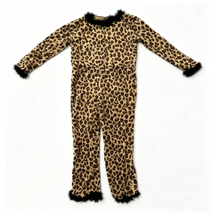 Pijama de leopardo personalizado, pijama de guepardo, disfraz de leopardo, ropa de dormir de leopardo de peluche - Product Image 4