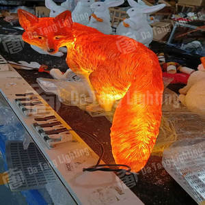 Lámpara decorativa de zorro de dibujos animados, luz LED para paisajes, jardín, parque, eventos festivos, decoración ambiental - Product Image 4