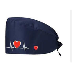 Mũ phẫu thuật hình trái tim có thể điều chỉnh với nút bấm, mũ bảo hộ y tế màu đen xám dành cho nha sĩ, bệnh viện thú y - Product Image 5