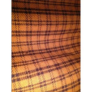 Cotton Printed Woven Plaid Fabric Orange Brown <b>Tartan</b> Check Pattern Breathable Medium Weight <b>for</b> Apparel & Home Textile - Product Image 1