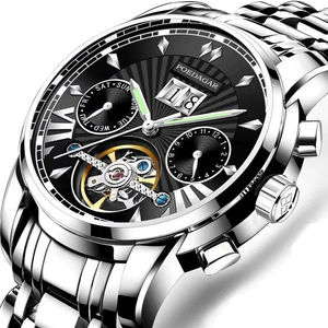 1409 relojes automáticos huecos para lujo, reloj de moda impermeable para hombre, reloj de negocios para hombre 2024 - Product Image 1