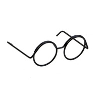 Mini-lunettes pour poupées, accessoires de déguisement DIY pour poupées, ressorts métalliques