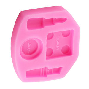 غير النظامية مخطط 3D لطيفة وهمية مستحضرات التجميل أحمر الشفاه نفخة الأساس زجاجة عطر زجاجة الرسم ديي سيليكون كعكة قالب فندان - Product Image 4