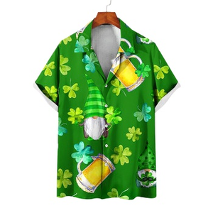 Da uomo Beach Resort indossa camicie hawaiane top floreali estivi camicetta a righe colorate con stampa di frutta camicia Casual - Product Image 1