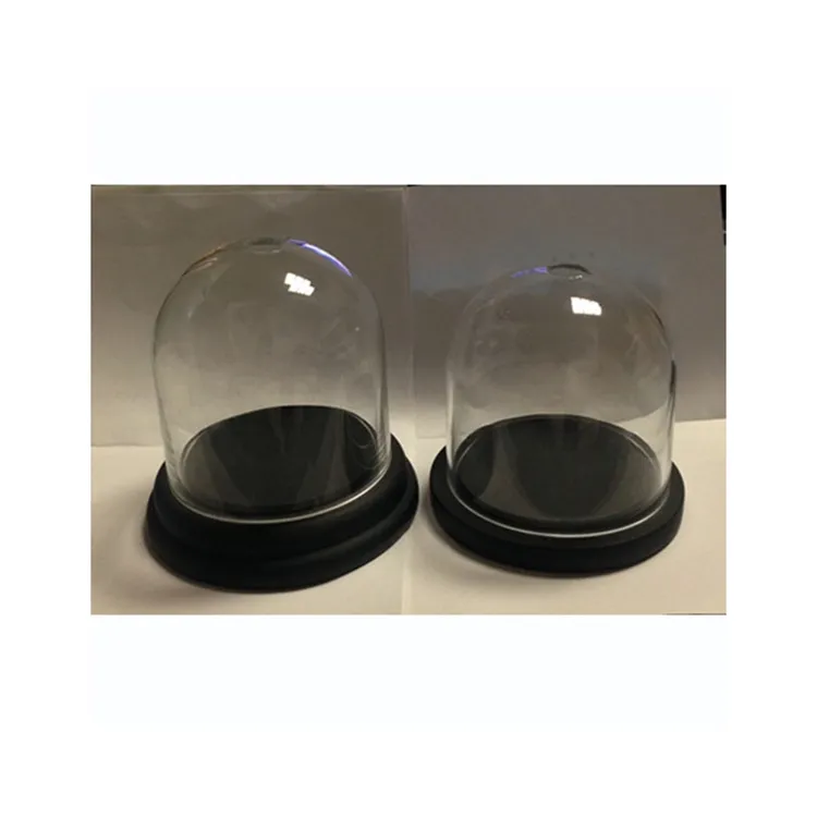 Neues Design Glasglocke Cloche Base Clear Cake Cover Gläser Großhandel Kerzenhalter Mini Glass Dome