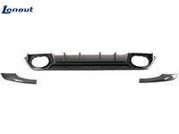 Kit de modification automobile pour Audi RS3 8Y, style PK, lèvre de pare-chocs arrière en fibre de carbone sèche, diffuseur arrière avec séparateur latéral arrière