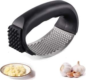 Mới Của Nhãn Hiệu Kẽm Hợp Kim Tỏi Báo Chí Rocker Set Tỏi Mincer Máy Nghiền Chopper Tiện Ích Nhà Bếp Công Cụ - Product Image 1