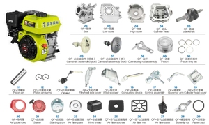 Điện bắt đầu làm mát bằng không khí xi lanh đơn im lặng vi chu kỳ <span class=keywords><strong>TURBO</strong></span> 4 thì động cơ xăng Phụ tùng máy - Product Image 4