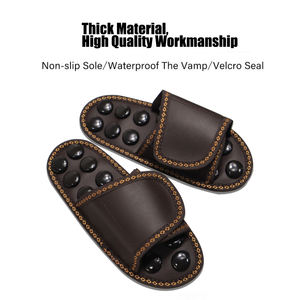 Bestseller Akupressur-Massagepantoffeln mit Turmalin-Jadestein zur Linderung von Fuß- und Fersenschmerzen, Indoor-Fußmassageschuhe - Product Image 4