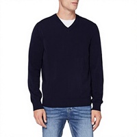 Pull en maille de luxe 2025 pour homme, coupe ajustée, anti-plis, anti-rétrécissement, respirant, à col ouvert, tendance automne-hiver, OEM