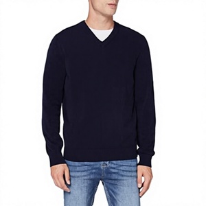 Pull en maille de luxe pour homme, coupe ajustée, anti-plis et anti-rétrécissement, respirant, tendance automne-hiver, OEM bienvenu - Product Image 3