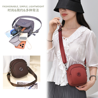 Sac à bandoulière pour femme, imperméable, léger, en nylon haute densité, multi-compartiments, fermeture éclair à trois couches, durable, décontracté