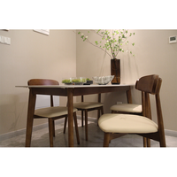 Ensemble de meubles de salle à manger de haute qualité, table en pierre minimaliste nordique avec 4 chaises, prix d'usine