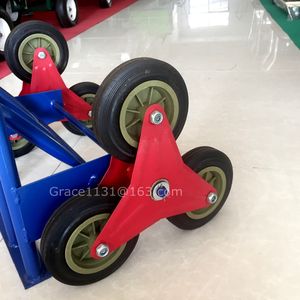 Chariot de Transport robuste à 6 roues chariot à main pliant entrepôt chariot plate-forme métal caoutchouc escalier escalade camion à main Cargo - Product Image 6